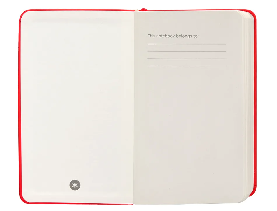 Carnet fermeture elastique antartik notes couverture rigide a6 papier uni ivoire 100 feuilles 80gr fsc coloris rouge