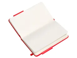 Carnet fermeture elastique antartik notes couverture rigide a6 papier uni ivoire 100 feuilles 80gr fsc coloris rouge