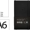 Carnet fermeture elastique antartik notes couverture souple a6 papier uni ivoire 100 feuilles 80gr fsc coloris noir