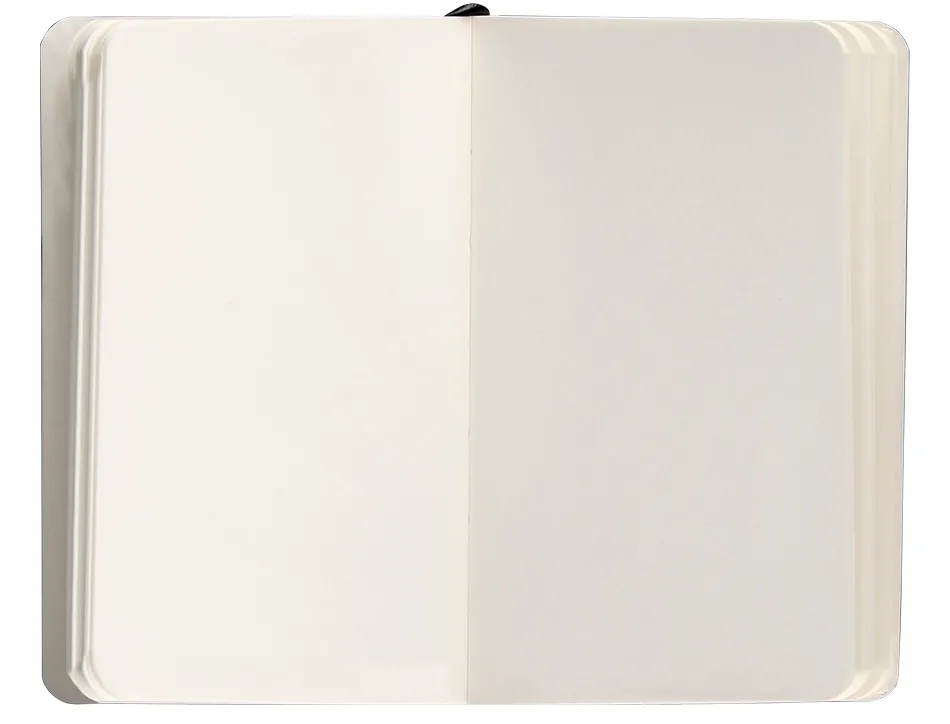 Carnet fermeture elastique antartik notes couverture souple a6 papier uni ivoire 100 feuilles 80gr fsc coloris noir