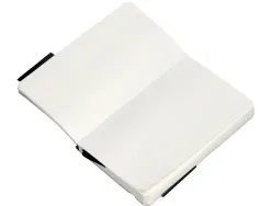 Carnet fermeture elastique antartik notes couverture souple a6 papier uni ivoire 100 feuilles 80gr fsc coloris noir