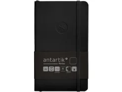 Carnet fermeture elastique antartik notes couverture souple a6 papier uni ivoire 100 feuilles 80gr fsc coloris noir