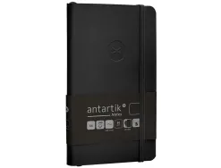 Carnet fermeture elastique antartik notes couverture souple a6 papier uni ivoire 100 feuilles 80gr fsc coloris noir
