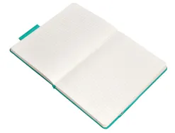 Carnet fermeture elastique antartik notes couverture rigide a5 ligne 100 feuilles 80gr fsc coloris turquoise