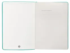 Carnet fermeture elastique antartik notes couverture rigide a5 ligne 100 feuilles 80gr fsc coloris turquoise