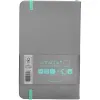Carnet fermeture elastique turquoise antartik notes couverture rigide a6 papier uni ivoire 100 feuilles 80gr fsc gris