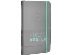 Carnet fermeture elastique turquoise antartik notes couverture rigide a6 papier uni ivoire 100 feuilles 80gr fsc gris