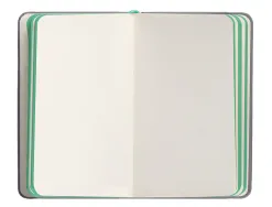 Carnet fermeture elastique turquoise antartik notes couverture rigide a6 papier uni ivoire 100 feuilles 80gr fsc gris