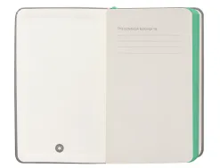 Carnet fermeture elastique turquoise antartik notes couverture rigide a6 papier uni ivoire 100 feuilles 80gr fsc gris