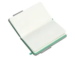 Carnet fermeture elastique turquoise antartik notes couverture rigide a6 papier uni ivoire 100 feuilles 80gr fsc gris
