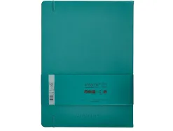 Carnet fermeture elastique antartik notes couverture rigide a4 ligne 100 feuilles 80gr fsc coloris vert paon