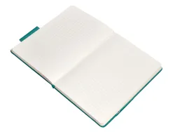 Carnet fermeture elastique antartik notes couverture rigide a4 ligne 100 feuilles 80gr fsc coloris vert paon
