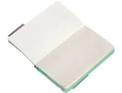 Carnet fermeture elastique vert menthe antartik notes couverture souple a6 ligne 100feuilles 80gr fsc coloris gris
