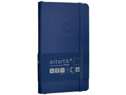 Carnet fermeture elastique antartik notes couverture souple a6 papier uni ivoire 100 feuilles 80gr fsc bleu marine
