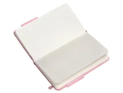 Carnet fermeture elastique antartik notes couverture rigide a6 ligne 100 feuilles 80gr fsc coloris rose pastel