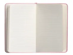 Carnet fermeture elastique antartik notes couverture rigide a6 ligne 100 feuilles 80gr fsc coloris rose pastel