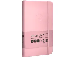 Carnet fermeture elastique antartik notes couverture rigide a6 ligne 100 feuilles 80gr fsc coloris rose pastel
