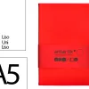 Carnet fermeture elastique antartik notes couverture rigide a5 papier uni ivoire 100 feuilles 80gr fsc coloris rouge