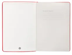 Carnet fermeture elastique antartik notes couverture rigide a5 papier uni ivoire 100 feuilles 80gr fsc coloris rouge