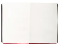 Carnet fermeture elastique antartik notes couverture rigide a5 papier uni ivoire 100 feuilles 80gr fsc coloris rouge