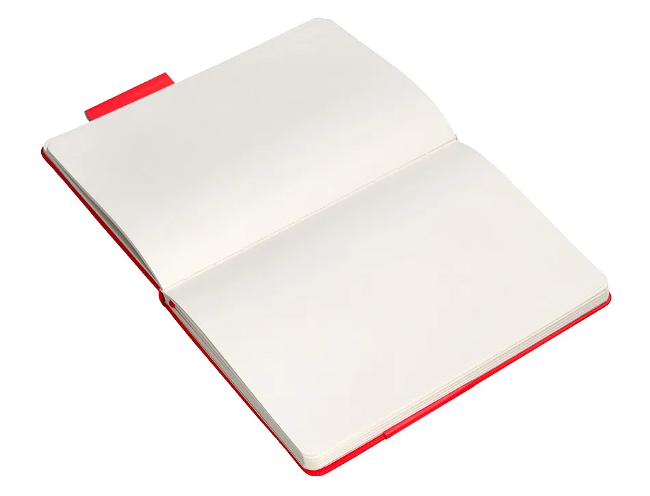 Carnet fermeture elastique antartik notes couverture rigide a5 papier uni ivoire 100 feuilles 80gr fsc coloris rouge