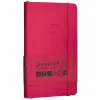 Carnet fermeture elastique antartik notes couverture souple a6 ligne 100 feuilles 80gr fsc coloris framboise