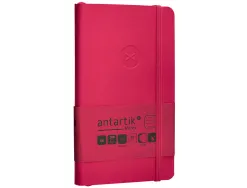 Carnet fermeture elastique antartik notes couverture souple a6 ligne 100 feuilles 80gr fsc coloris framboise