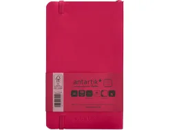 Carnet fermeture elastique antartik notes couverture souple a6 ligne 100 feuilles 80gr fsc coloris framboise