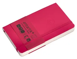 Carnet fermeture elastique antartik notes couverture souple a6 ligne 100 feuilles 80gr fsc coloris framboise