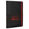 Carnet fermeture elastique rouge antartik notes couverture rigide a5 papier uni ivoire 100 feuilles 80gr fsc noir