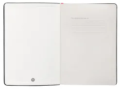 Carnet fermeture elastique rouge antartik notes couverture rigide a5 papier uni ivoire 100 feuilles 80gr fsc noir