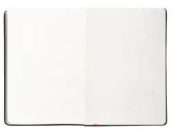 Carnet fermeture elastique rouge antartik notes couverture rigide a5 papier uni ivoire 100 feuilles 80gr fsc noir