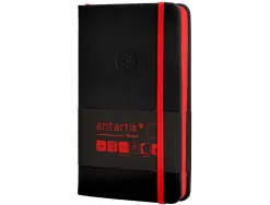 Carnet fermeture elastique rouge antartik notes couverture rigide a6 papier uni ivoire 100 feuilles 80gr fsc noir