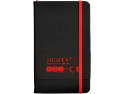 Carnet fermeture elastique rouge antartik notes couverture rigide a6 papier uni ivoire 100 feuilles 80gr fsc noir