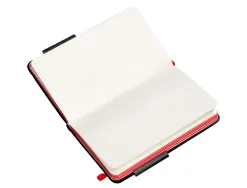 Carnet fermeture elastique rouge antartik notes couverture rigide a6 papier uni ivoire 100 feuilles 80gr fsc noir