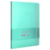 Carnet fermeture elastique rose antartik notes couverture rigide a4 papier uni ivoire 100 feuilles 80gr fsc turquoise