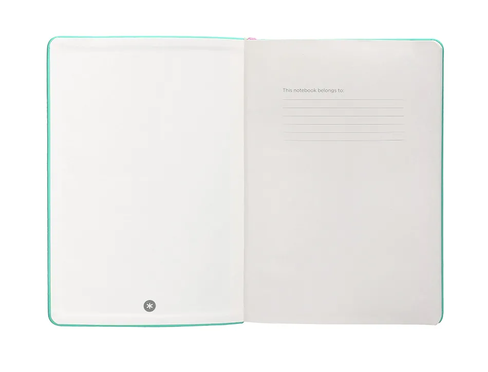 Carnet fermeture elastique rose antartik notes couverture rigide a4 papier uni ivoire 100 feuilles 80gr fsc turquoise