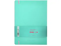Carnet fermeture elastique rose antartik notes couverture rigide a4 papier uni ivoire 100 feuilles 80gr fsc turquoise