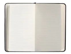 Carnet fermeture elastique antartik notes couverture rigide a6 ligne 100 feuilles 80gr fsc coloris noir