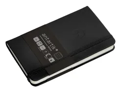 Carnet fermeture elastique antartik notes couverture rigide a6 ligne 100 feuilles 80gr fsc coloris noir