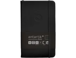 Carnet fermeture elastique antartik notes couverture rigide a6 ligne 100 feuilles 80gr fsc coloris noir