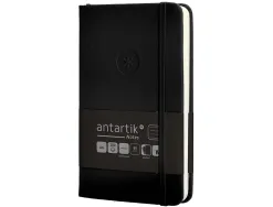 Carnet fermeture elastique antartik notes couverture rigide a6 ligne 100 feuilles 80gr fsc coloris noir