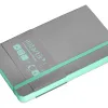 Carnet fermeture elastique vert menthe antartik notes couverture souple a6 papier uni ivoire 100 feuilles 80gr fsc gris
