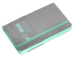Carnet fermeture elastique vert menthe antartik notes couverture souple a6 papier uni ivoire 100 feuilles 80gr fsc gris