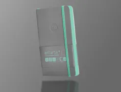 Carnet fermeture elastique vert menthe antartik notes couverture souple a6 papier uni ivoire 100 feuilles 80gr fsc gris