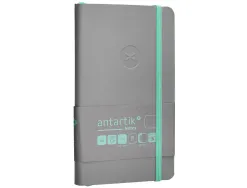 Carnet fermeture elastique vert menthe antartik notes couverture souple a6 papier uni ivoire 100 feuilles 80gr fsc gris
