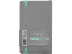 Carnet fermeture elastique vert menthe antartik notes couverture souple a6 papier uni ivoire 100 feuilles 80gr fsc gris
