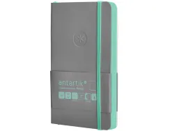 Carnet fermeture elastique vert menthe antartik notes couverture souple a6 papier uni ivoire 100 feuilles 80gr fsc gris