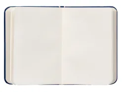 Carnet fermeture elastique antartik notes couverture rigide a7 papier uni ivoire 80feuilles 80gr fsc bleu marine