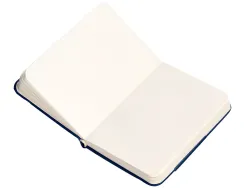 Carnet fermeture elastique antartik notes couverture rigide a7 papier uni ivoire 80feuilles 80gr fsc bleu marine